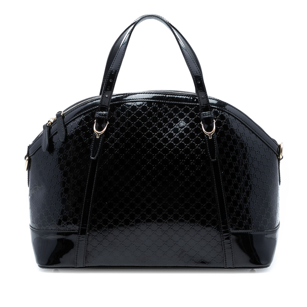 Pre-Loved Gucci Large Microguccissima Patent Nice Dome Satchel - Picture 1 of 7